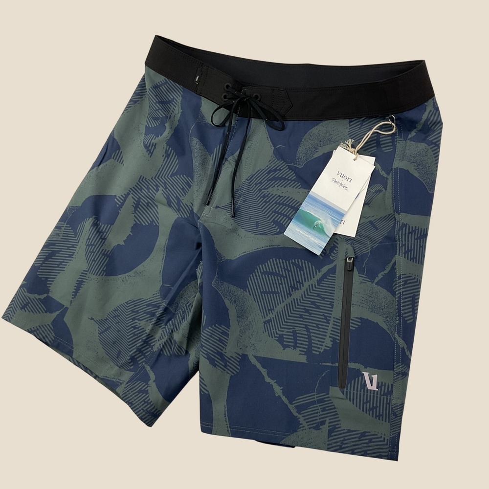 Vuori Infinity Board shorts Rob Machado Smoked Beryl Deco Men Sz  30 V383